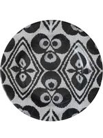 Les-Ottomans assiette en céramique Ikat (28 cm) - Blanc - thumbnail