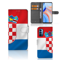 OPPO Reno 4 Pro 5G Bookstyle Case Kroatië - thumbnail