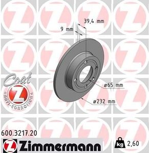 Remschijf Coat Z 600321720