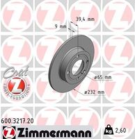 Remschijf Coat Z 600321720