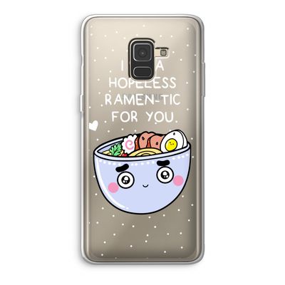 I'm A Hopeless Ramen-Tic For You: Samsung Galaxy A8 (2018) Transparant Hoesje
