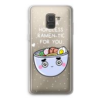 I'm A Hopeless Ramen-Tic For You: Samsung Galaxy A8 (2018) Transparant Hoesje