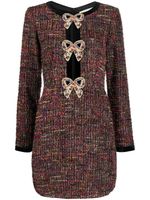 Saloni robe courte Camille en tweed - Noir - thumbnail