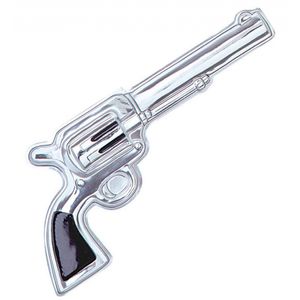 Cowboy en western wand decoratie pistool/revolver - pvc - 55 cm