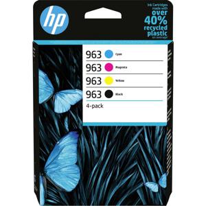 HP 963 Inktcartridge 4-pack Origineel Zwart, cyaan, magenta, geel 6ZC70AE Inkt