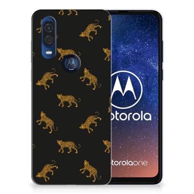 TPU Hoesje voor Motorola One Vision Leopards TPU Hoesje voor Motorola One Vision Leopards