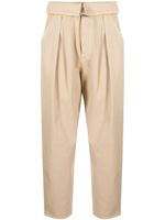 PINKO pantalon droit à taille haute - Marron