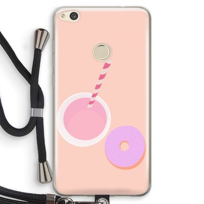 Donut: Huawei Ascend P8 Lite (2017) Transparant Hoesje met koord