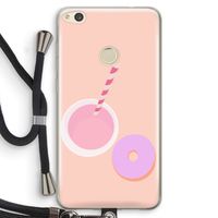 Donut: Huawei Ascend P8 Lite (2017) Transparant Hoesje met koord