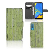 Samsung Galaxy A7 (2018) | Book Style Case | Green Wood Samsung Galaxy A7 (2018) | Book Style Case | Green Wood