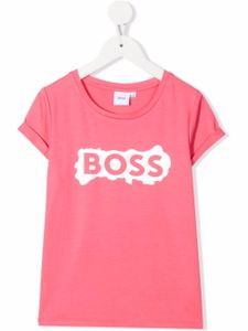 BOSS Kidswear t-shirt à encolure ras du cou - Rose