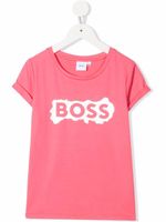 BOSS Kidswear t-shirt à encolure ras du cou - Rose