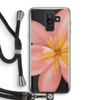 Pink Ellila Flower: Samsung Galaxy J8 (2018) Transparant Hoesje met koord
