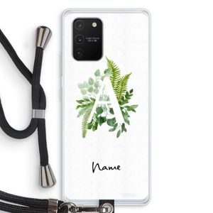 Green Brush: Samsung Galaxy S10 Lite Transparant Hoesje met koord