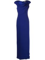 TOM FORD Zijden maxi-jurk - Blauw - thumbnail