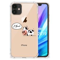 Apple iPhone 11 Stevig Bumper Hoesje Cow - thumbnail