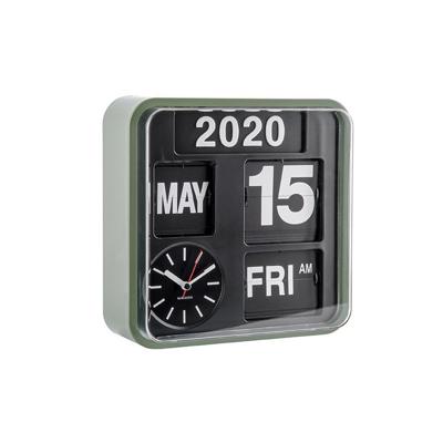 Wandklok Mini Flip Groen