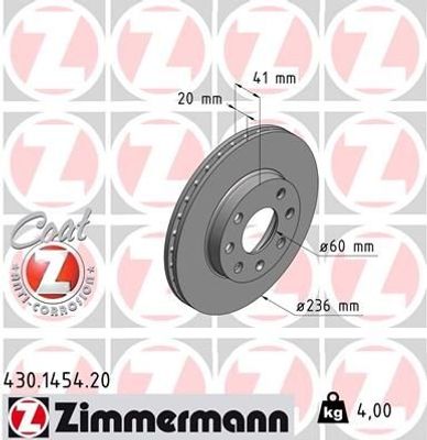 Remschijf Coat Z 430145420