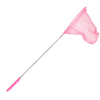 Telescopisch visnet/schepnet - roze - metaal - 36 tot 67 cm Telescopisch visnet/schepnet - roze - metaal - 36 tot 67 cm