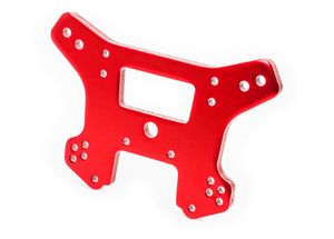 Traxxas - Shock tower, front, 6061-T6 aluminum (red-anodized) (TRX-9539R)