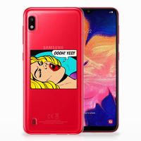 Samsung Galaxy A10 Silicone Back Cover Popart Oh Yes - thumbnail