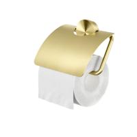 Toiletrolhouder Geesa Opal | Met klep | Goud geborsteld