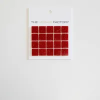 The Mosaic Factory Amsterdam Mozaiek Tegel Vierkant - Aardbei Rood Glas Basic 322x322 mm