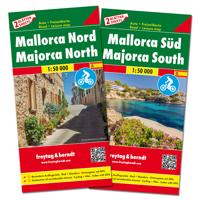 Fietskaart - Wegenkaart - landkaart Mallorca Noord + Zuid | Freytag & Berndt
