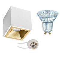 Opbouwspot Set - OSRAM Parathom PAR16 930 36D - Pragmi Cliron Pro - GU10 Fitting - Dimbaar - Opbouw Vierkant - Mat - thumbnail