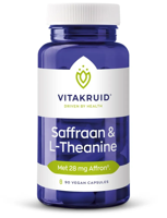 Vitakruid Saffraan 28 mg (Affron®) & L-Theanine Groene Thee 90