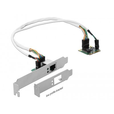 DeLOCK Mini PCle I/O PCle half size 1x Gigabit Lan netwerkadapter