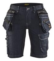 Blåkläder Dames Short Denim Stretch X1900 79921141 | Marineblauw/Zwart | Maat 36 - 7330509656709