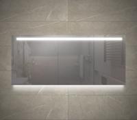 Badkamerspiegel Luca | 160x70 cm | Rechthoekig | Directe en indirecte LED verlichting | Drukschakelaar