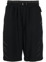 Plein Sport short de sport à rayures - Noir