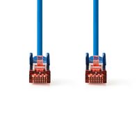 Nedis CAT6 Netwerkkabel | RJ45 Male | RJ45 Male | S/FTP | 3.00 m | Rond | LSZH | Blauw | Label - CCGL85221BU30