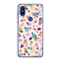 Terrazzo Memphis Pink: Xiaomi Mi Mix 3 Transparant Hoesje