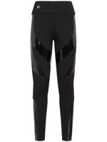 Philipp Plein legging taille-haute à patch logo - Noir