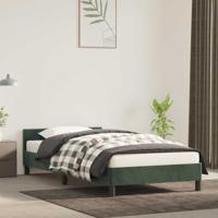 Bedframe zonder matras 90x190 cm fluweel donkergroen