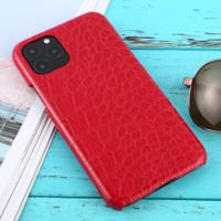 Voor iPhone 11 Pro schokbestendige krokodil textuur beschermhoes (rood)