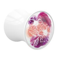 Double Flared Plug met La vie en rouge Acryl Tunnels & Plugs - thumbnail