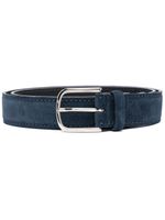 Orciani ceinture en cuir à boucle - Bleu