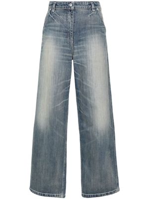 Kenzo jean ample à taille basse - Bleu