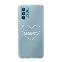 Forever heart pastel: Samsung Galaxy A32 4G Transparant Hoesje