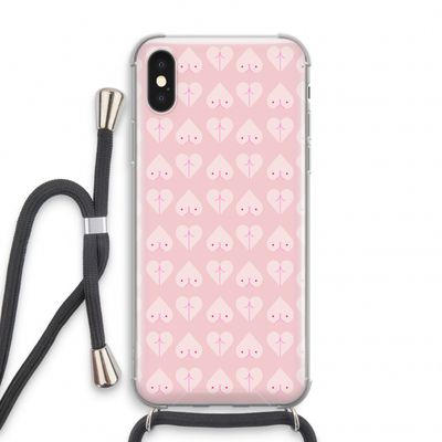 Ass 'n Titties: iPhone XS Transparant Hoesje met koord