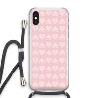 Ass 'n Titties: iPhone XS Transparant Hoesje met koord