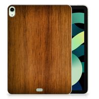 iPad Air (2020/2022) 10.9 inch Silicone Tablet Hoes Donker Hout