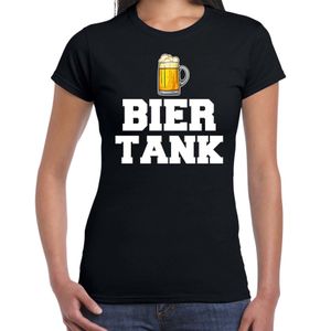 Drank t-shirt bier tank zwart voor dames - Drank / bier fun t-shirt 2XL  -