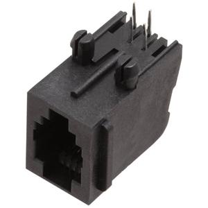 encitech RJJU-44-143-E7V-011 RJ10-connector 3257-0011-03 Bus, inbouw horizontaal Aantal polen 4P4C Zwart 1 stuk(s)