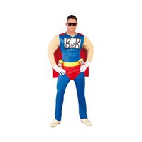 Super beer man kostuum gespierd