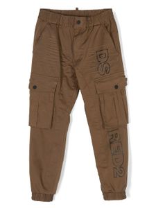 DSQUARED2 KIDS logo-print cargo trousers - Marron